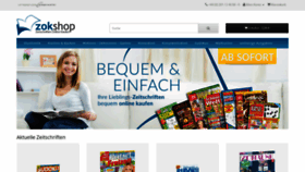 What Zok-shop.de website looked like in 2020 (4 years ago)