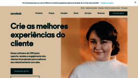 What Zendesk.com.br website looked like in 2020 (5 years ago)