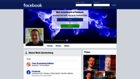 What Zuckerberg.com website looked like in 2020 (4 years ago)