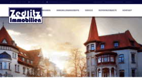What Zedlitz-immobilien.de website looked like in 2020 (5 years ago)