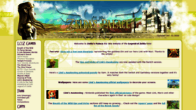 What Zeldaspalace.com website looked like in 2020 (4 years ago)
