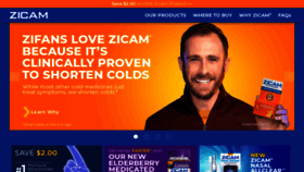 What Zicam.com website looked like in 2020 (4 years ago)