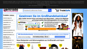 What Zentrada.de website looked like in 2020 (4 years ago)