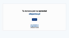 What Zibparma.pl website looked like in 2020 (4 years ago)