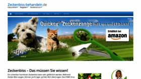 What Zeckenbiss-behandeln.de website looked like in 2020 (4 years ago)