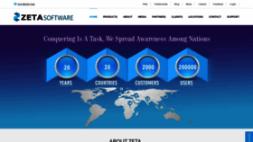 What Zetasoftwares.com website looked like in 2020 (4 years ago)