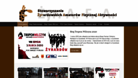 What Zyrafazyrardow.pl website looked like in 2020 (4 years ago)