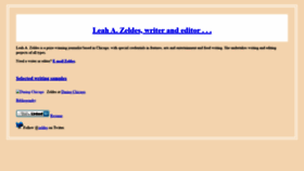 What Zeldes.com website looked like in 2020 (4 years ago)