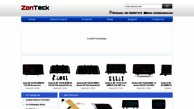What Zonteck.com website looked like in 2020 (4 years ago)