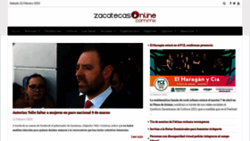 What Zacatecasonline.com.mx website looked like in 2020 (4 years ago)