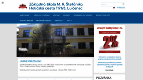 What Zsstefanikalc.edupage.org website looked like in 2020 (4 years ago)