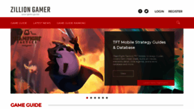What Zilliongamer.com website looked like in 2020 (4 years ago)