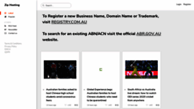 What Ziphosting.com.au website looked like in 2020 (4 years ago)