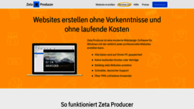 What Zeta-producer.com website looked like in 2020 (4 years ago)