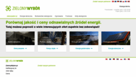 What Zielonywybor.pl website looked like in 2020 (4 years ago)