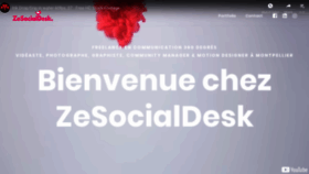 What Zesocialdesk.fr website looked like in 2020 (4 years ago)