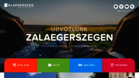 What Zalaegerszegturizmus.hu website looked like in 2020 (4 years ago)
