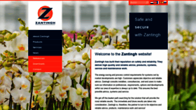 What Zantingh.com website looked like in 2020 (4 years ago)