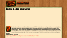 What Zodziusodas.lt website looked like in 2020 (4 years ago)