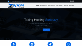 What Zappiehost.com website looked like in 2020 (4 years ago)