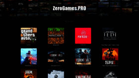 What Zerogames.pro website looked like in 2020 (4 years ago)