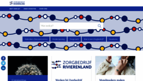 What Zorgbedrijfrivierenland.be website looked like in 2020 (4 years ago)