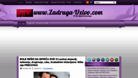 What Zadruga-uzivo.com website looked like in 2020 (4 years ago)