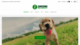 What Zamzows.store website looked like in 2020 (4 years ago)