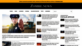 What Zombie.news website looked like in 2020 (4 years ago)