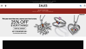What Zales.com website looked like in 2020 (4 years ago)