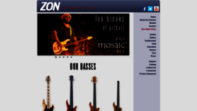 What Zonguitars.com website looked like in 2020 (4 years ago)