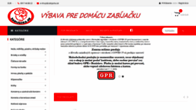 What Zabijacka.sk website looked like in 2020 (4 years ago)