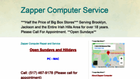 What Zappercomputer.com website looked like in 2020 (4 years ago)