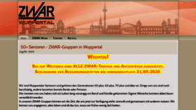 What Zwar-wuppertal.info website looked like in 2020 (4 years ago)