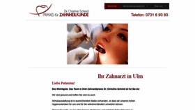 What Zahnheilkunde-schmid.de website looked like in 2020 (4 years ago)