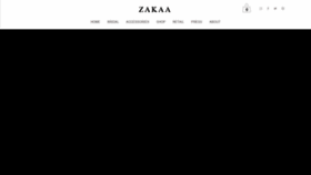 What Zakaacouture.com website looked like in 2020 (4 years ago)