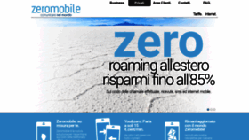 What Zeromobile.it website looked like in 2020 (4 years ago)