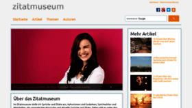 What Zitatmuseum.de website looked like in 2020 (3 years ago)
