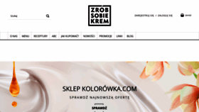 What Zrobsobiekrem.pl website looked like in 2020 (3 years ago)