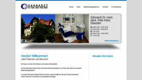 What Zahnarzt-kehr.de website looked like in 2020 (3 years ago)