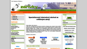 What Zarivky.cz website looked like in 2020 (3 years ago)