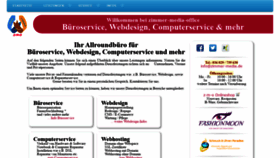 What Zimmer-media.de website looked like in 2020 (3 years ago)