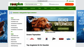 What Zooplus.at website looked like in 2020 (3 years ago)