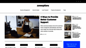 What Zoneoptions.com website looked like in 2020 (3 years ago)