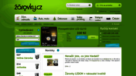 What Zarovky.cz website looked like in 2020 (3 years ago)