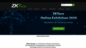 What Zkteco.eu website looked like in 2020 (3 years ago)