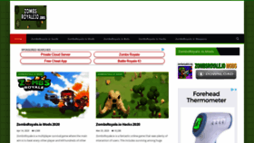 What Zombsroyaleio.org website looked like in 2020 (3 years ago)