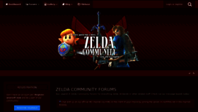 What Zeldacommunity.com website looked like in 2020 (3 years ago)