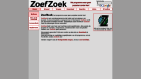 What Zoefzoek.nl website looked like in 2020 (3 years ago)