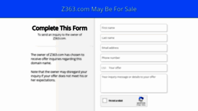 What Z363.com website looked like in 2020 (3 years ago)